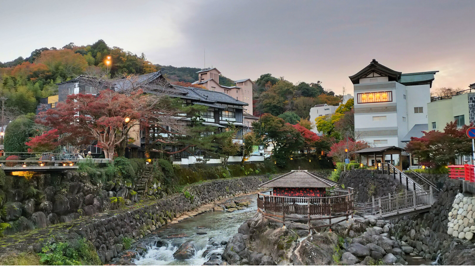 修善寺温泉の露天風呂