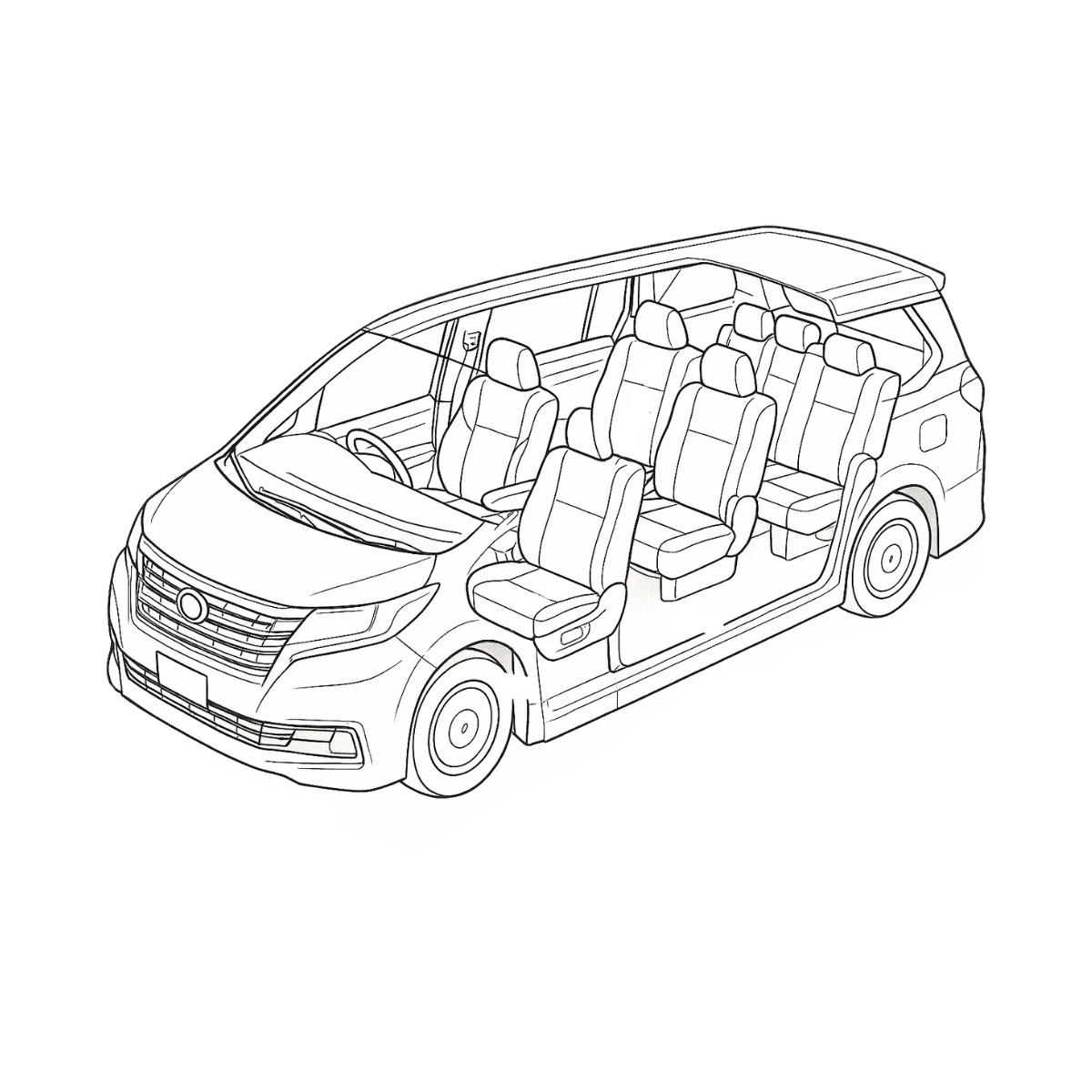 フリード車中泊鳥瞰図