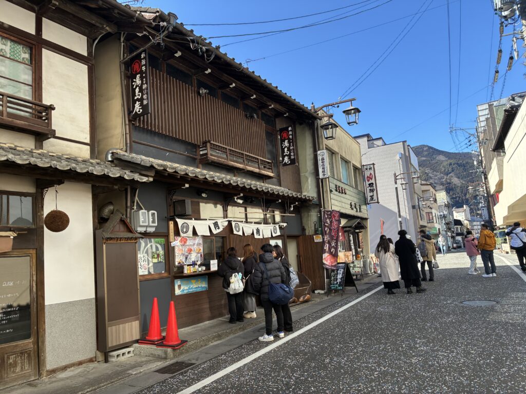 下呂の食べ歩き風景写真